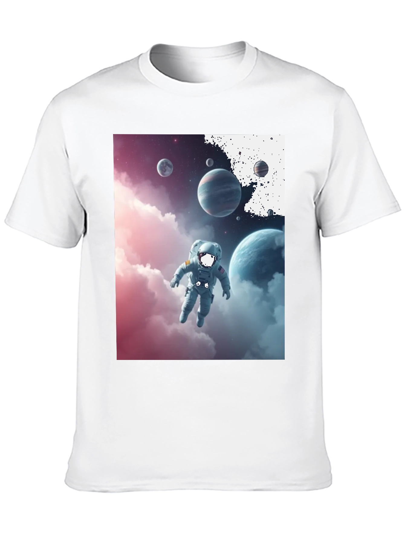 Astronaut in Space Graphic Tee - Black