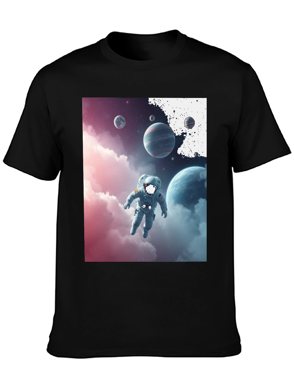 Astronaut in Space Graphic Tee - Black