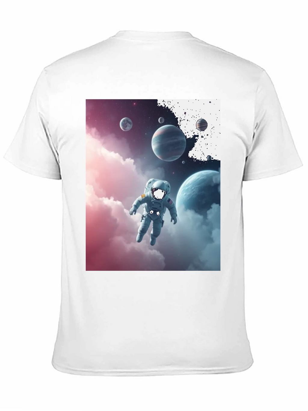 Astronaut in Space Graphic Tee - Black