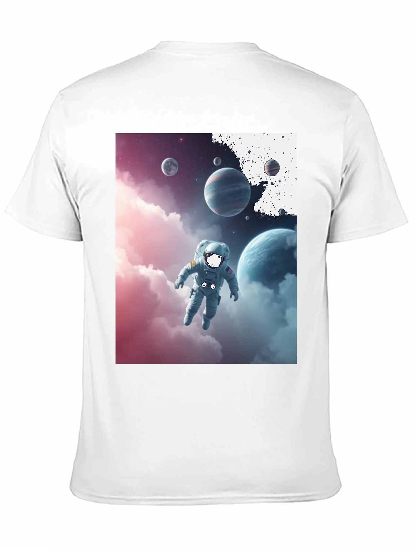 Astronaut in Space Graphic Tee - Black
