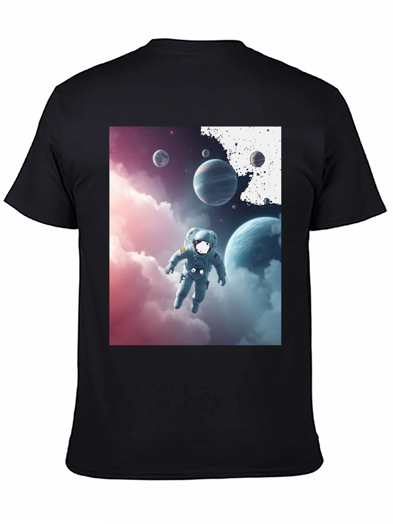 Astronaut in Space Graphic Tee - Black