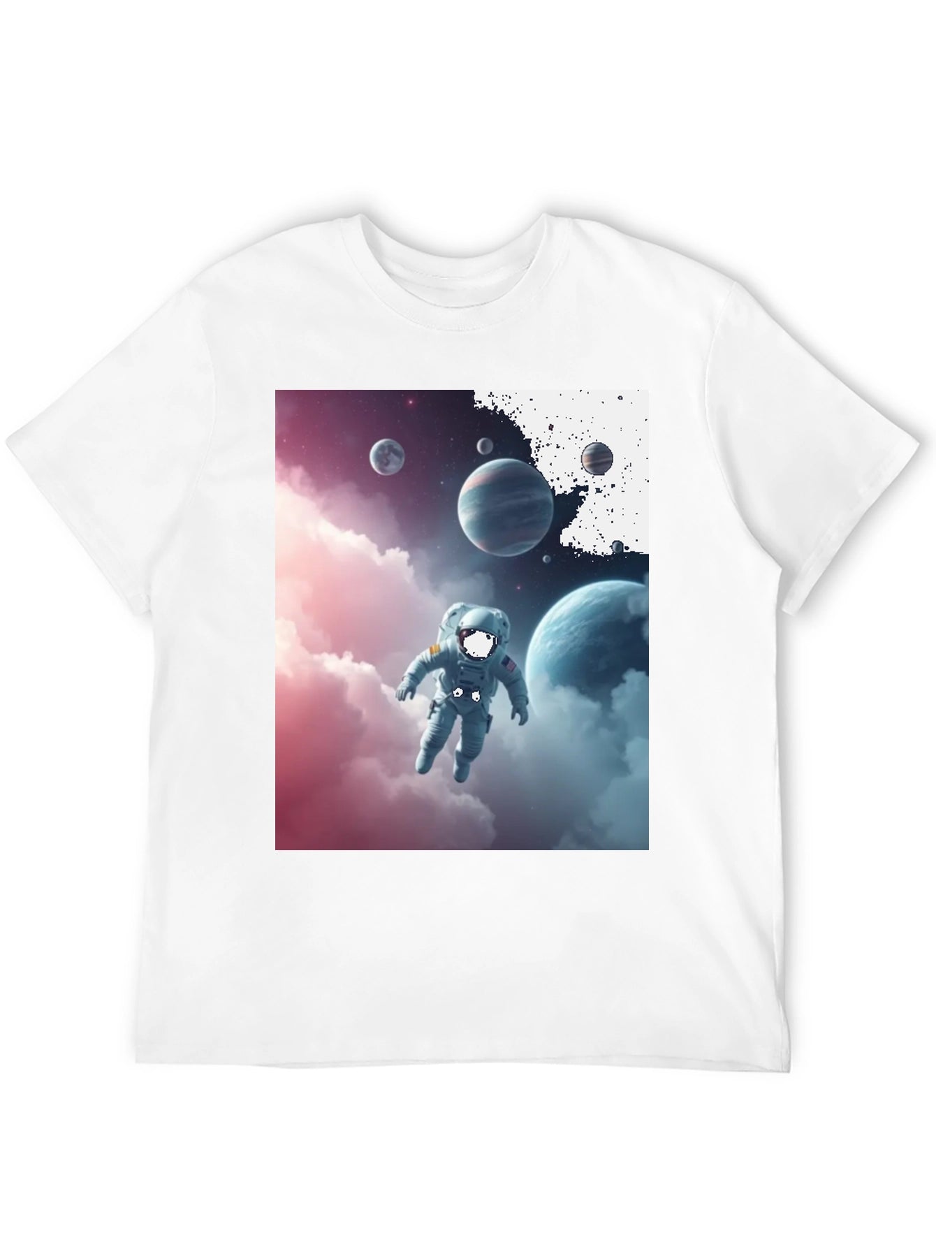 Astronaut in Space Graphic Tee - Black