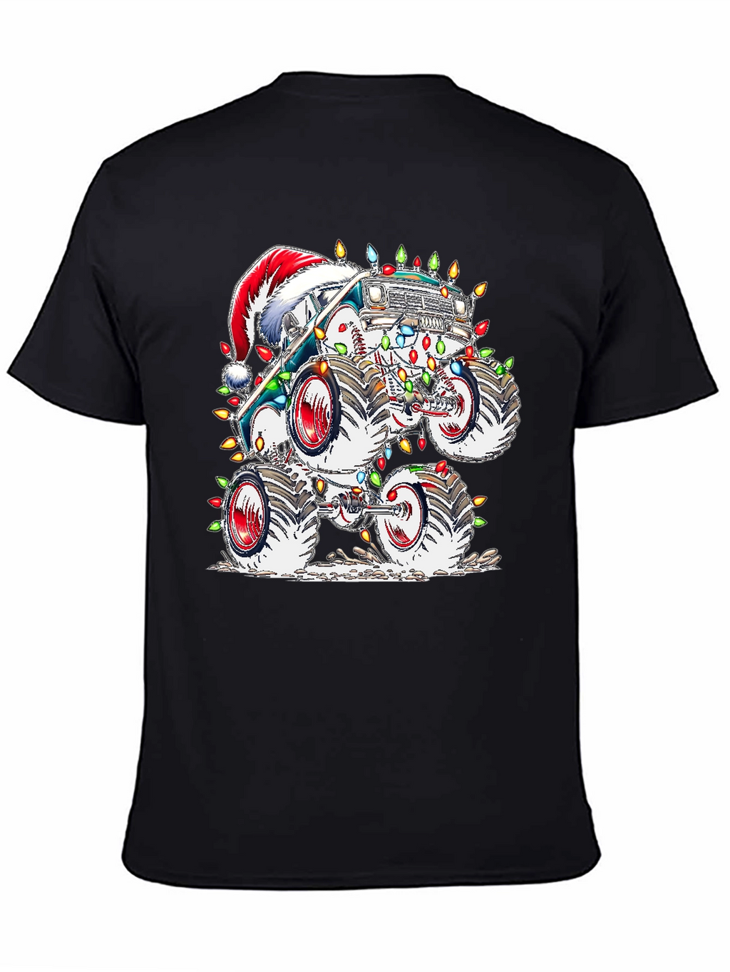 Festive Monster Truck Christmas T-Shirt