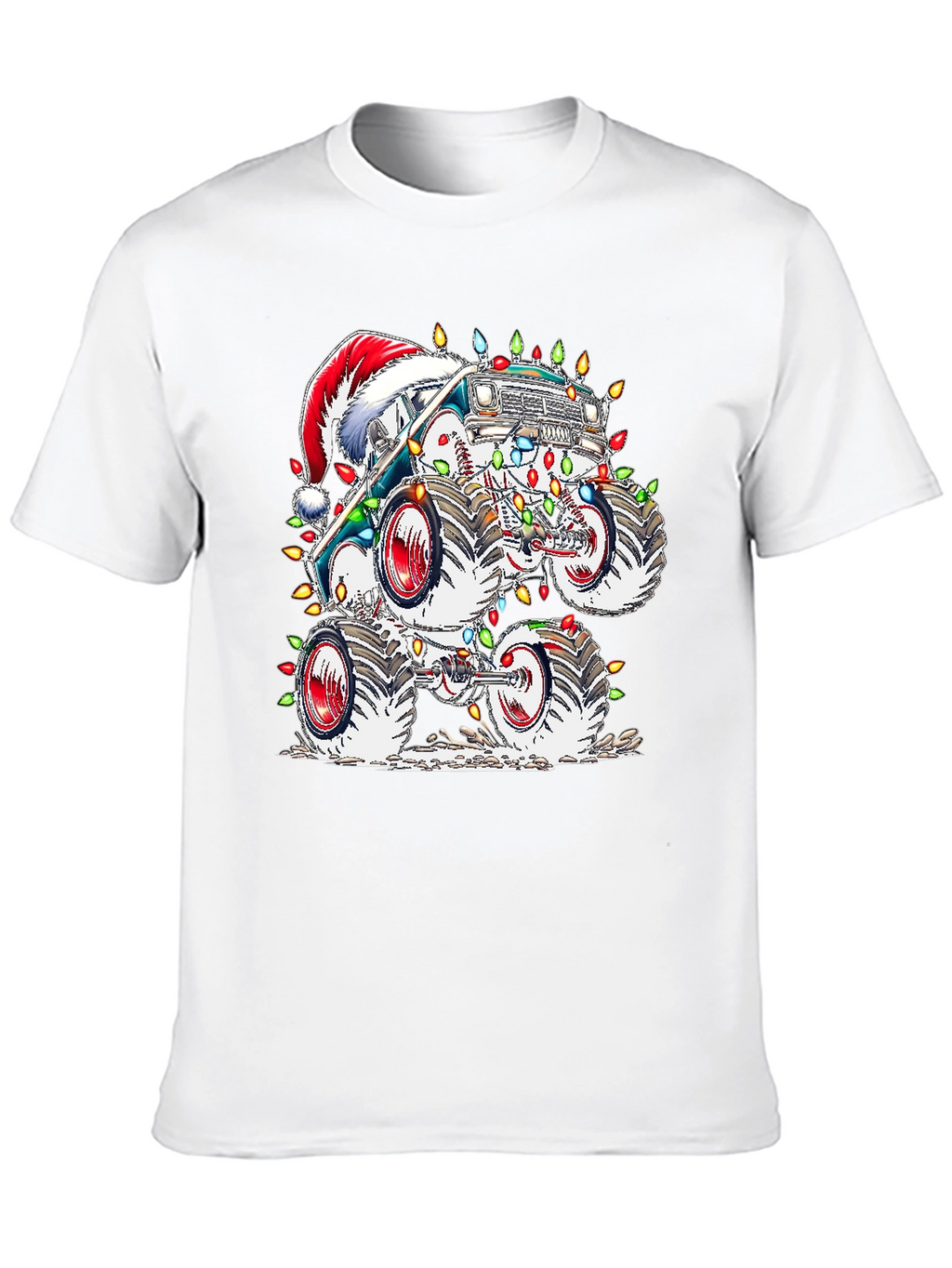 Festive Monster Truck Christmas T-Shirt