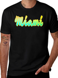 Miami Graphic T-Shirt - Black