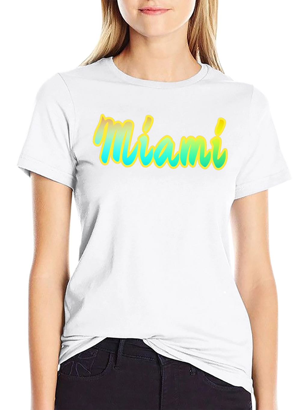 Miami Graphic T-Shirt - Black