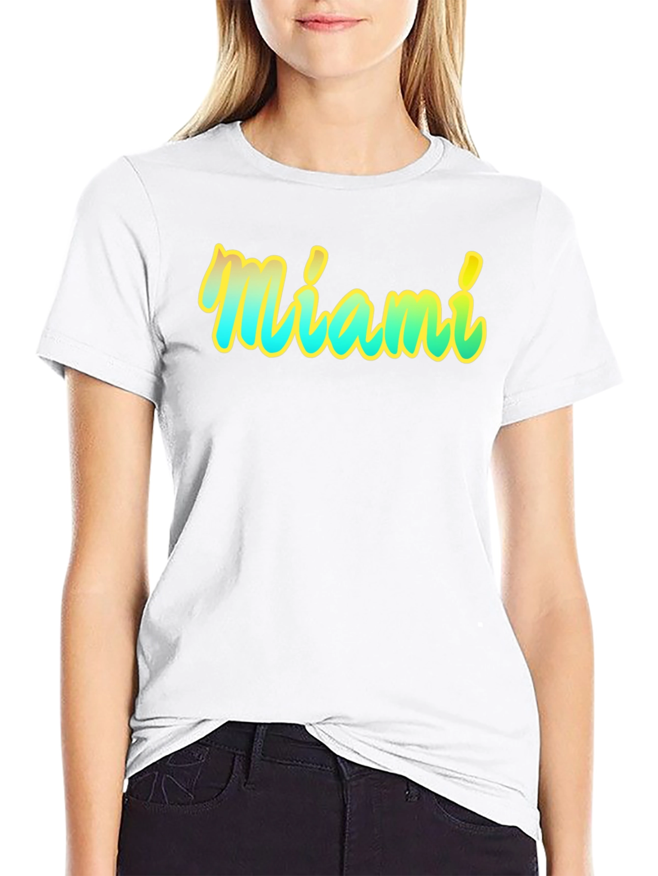 Miami Graphic T-Shirt - Black