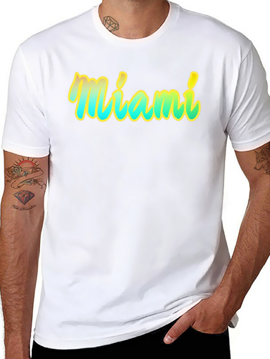 Miami Graphic T-Shirt - Black