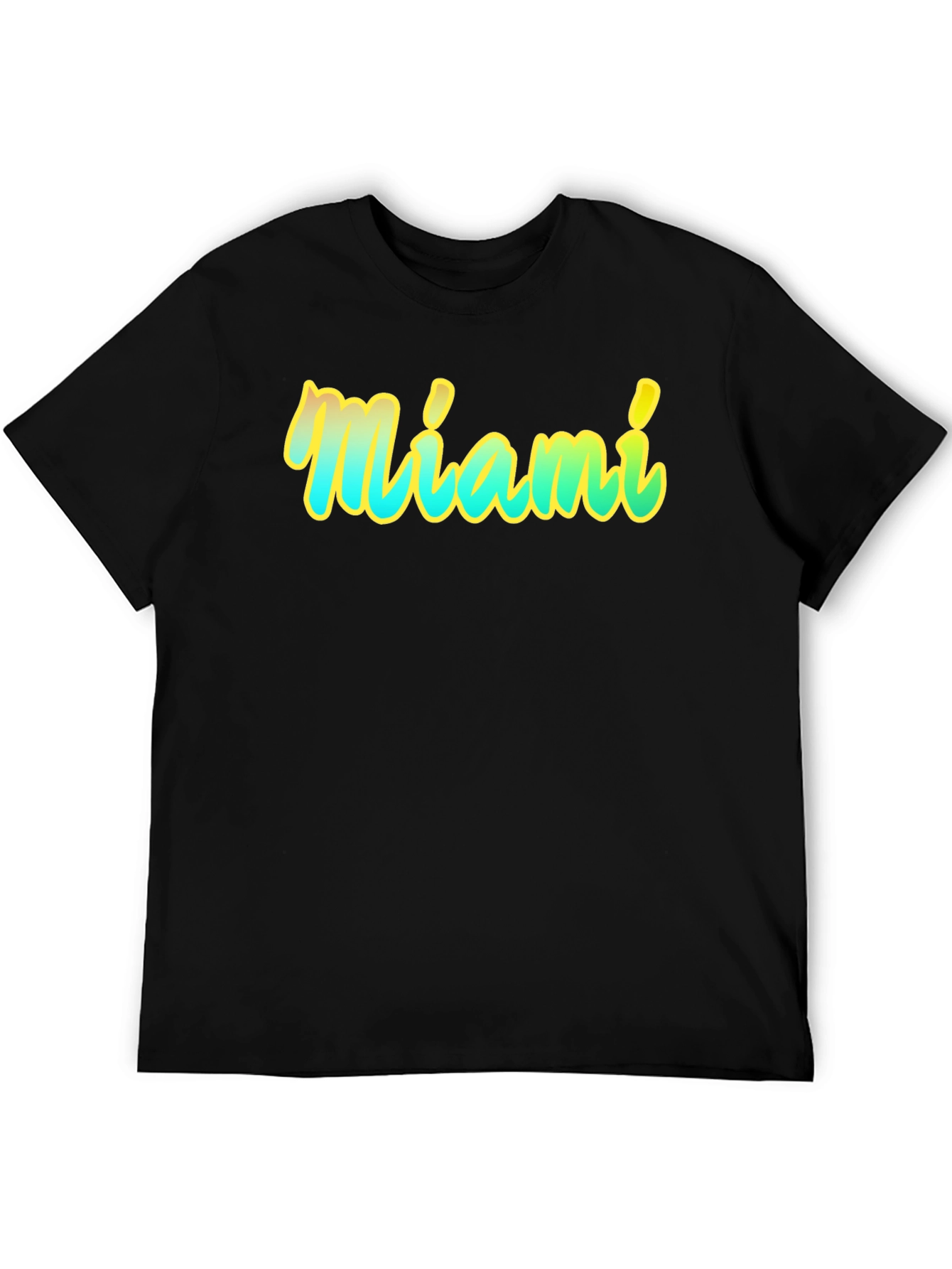 Miami Graphic T-Shirt - Black