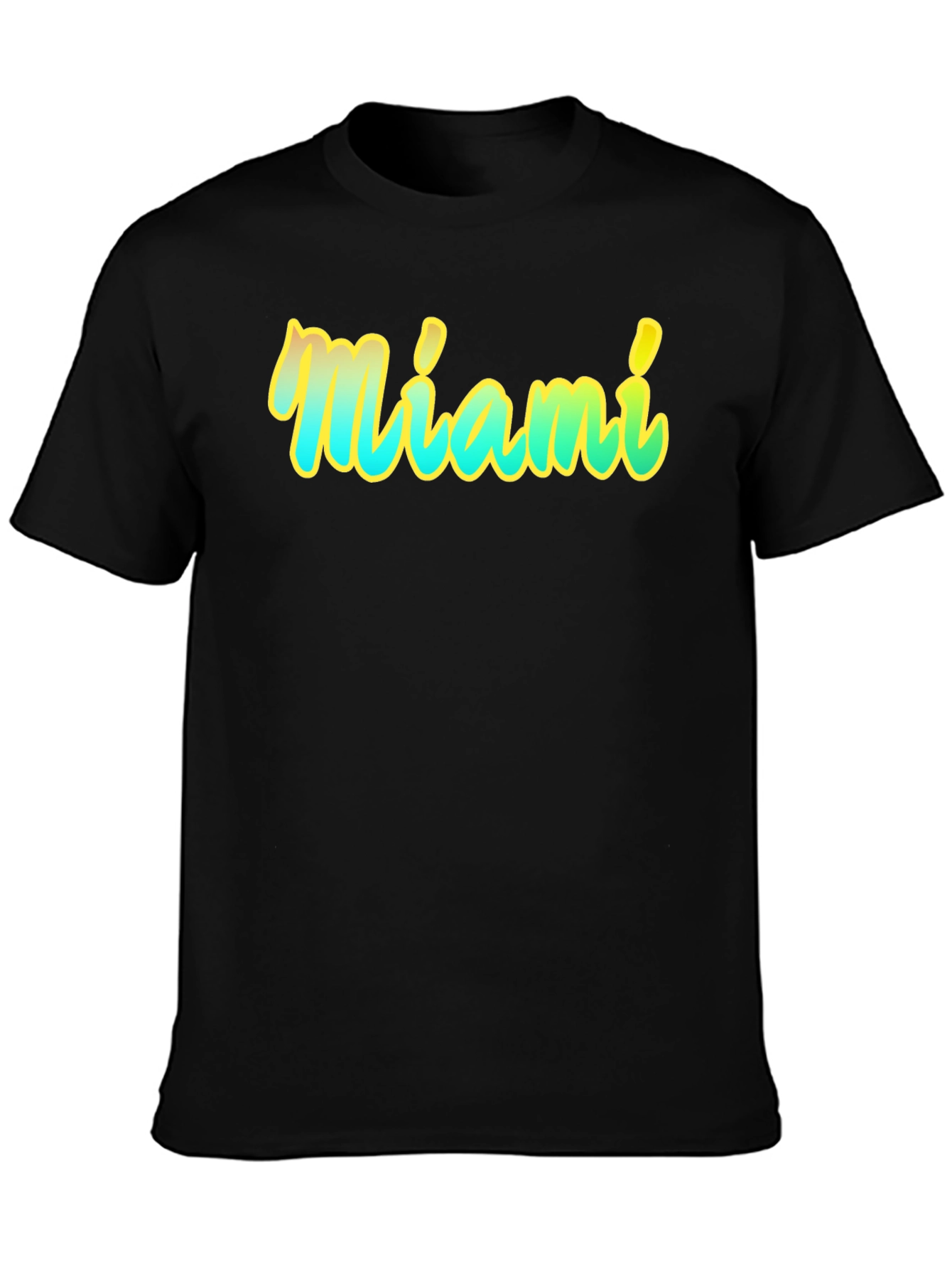 Miami Graphic T-Shirt - Black