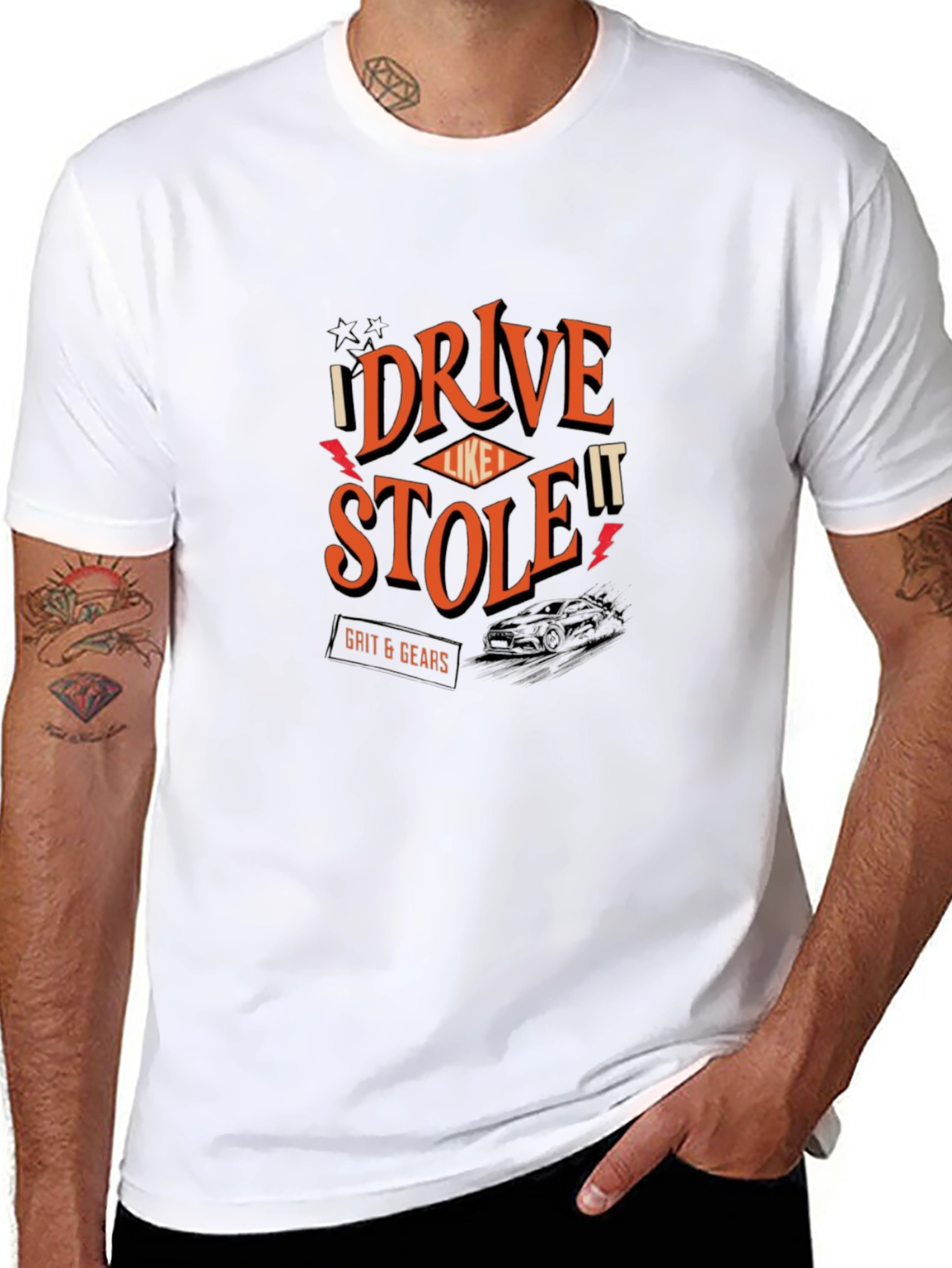 I Drive It Like I Stole It Mens Black T-Shirt