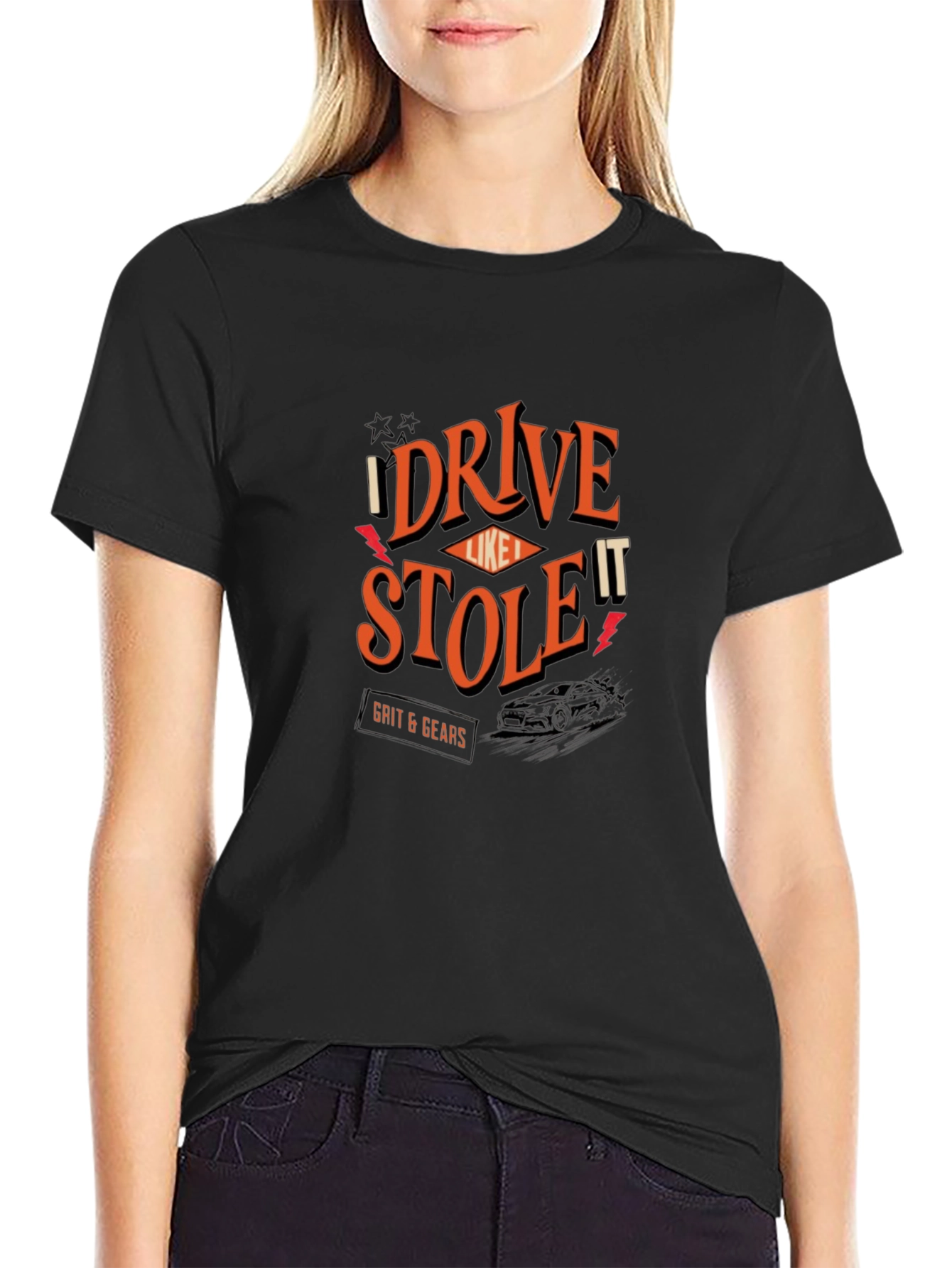 I Drive It Like I Stole It Mens Black T-Shirt