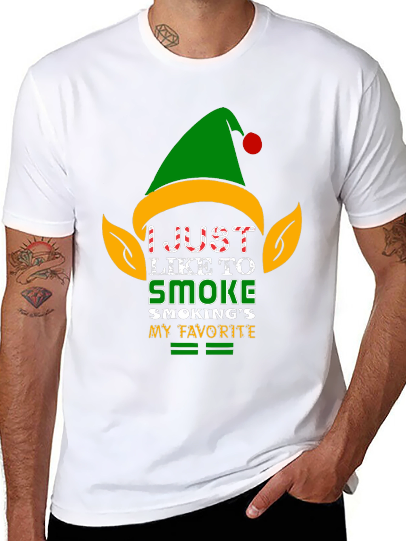 Smoke Elf Christmas T-Shirt