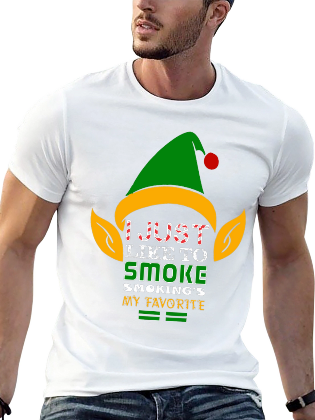 Smoke Elf Christmas T-Shirt