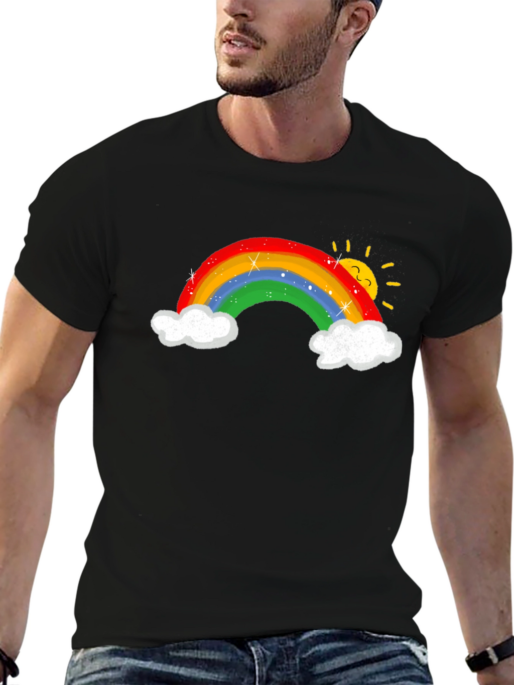 Rainbow Graphic T-Shirt - Unisex Cotton Tee