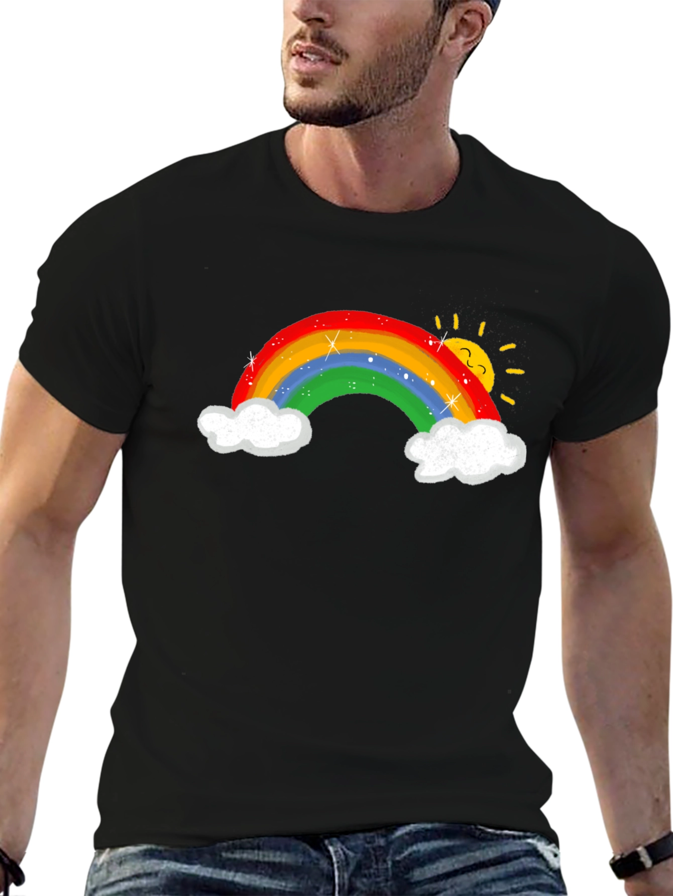 Rainbow Graphic T-Shirt - Unisex Cotton Tee