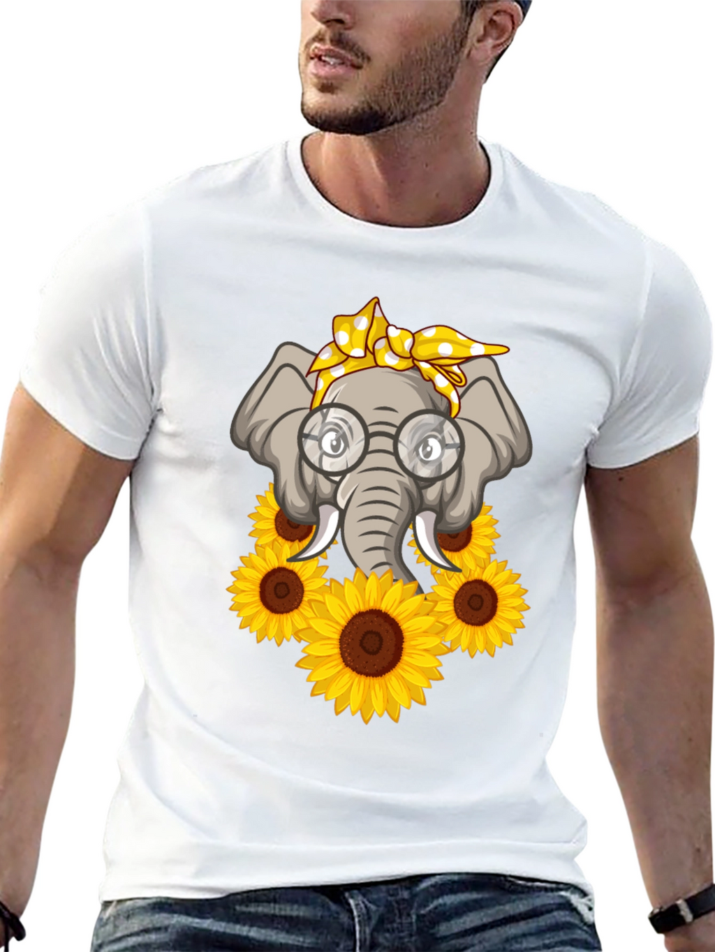 Elephant Sunflower T-Shirt