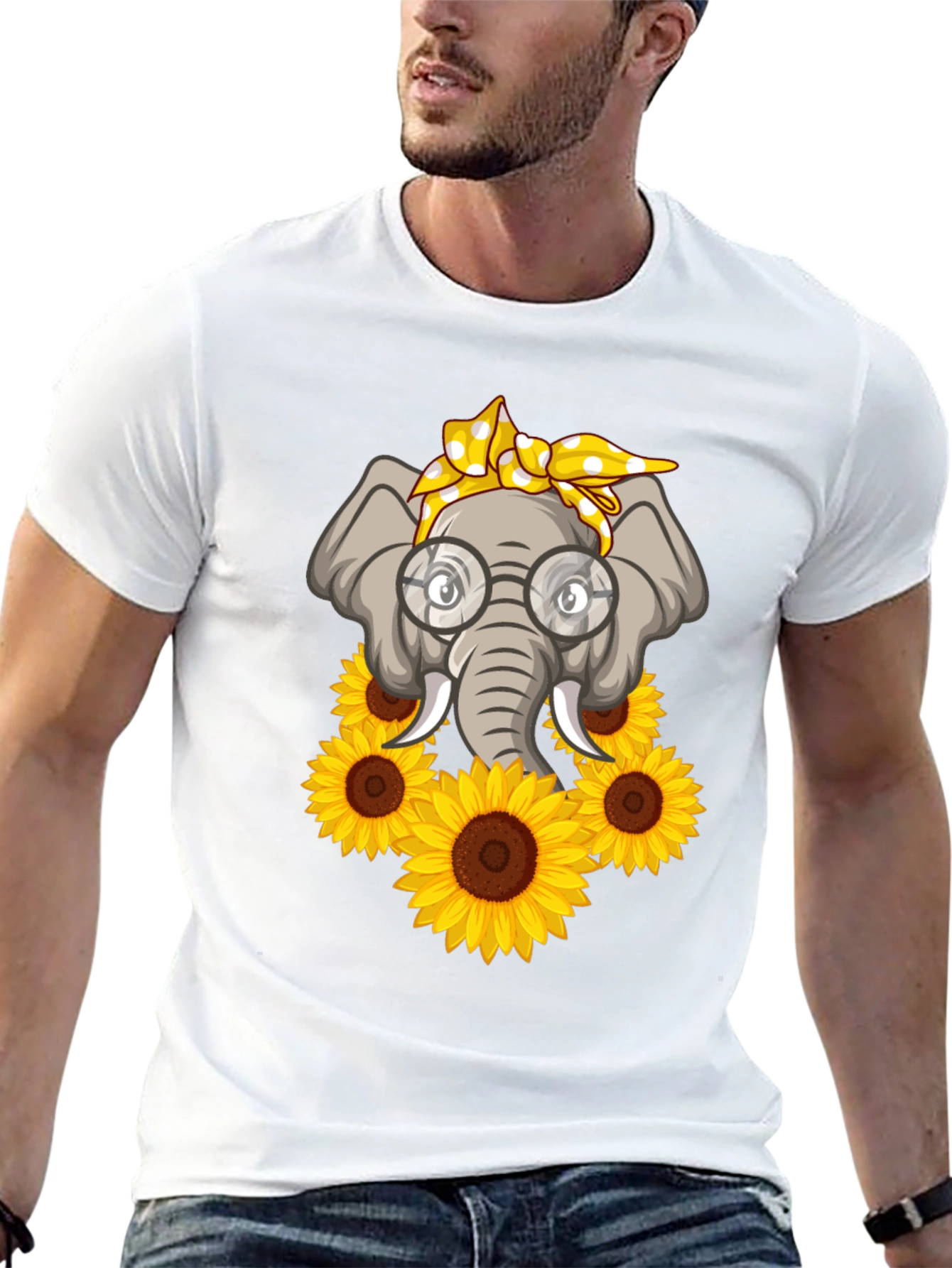Elephant Sunflower T-Shirt