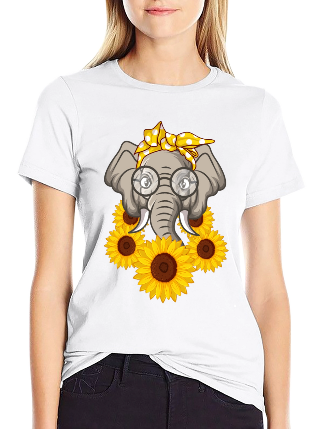 Elephant Sunflower T-Shirt