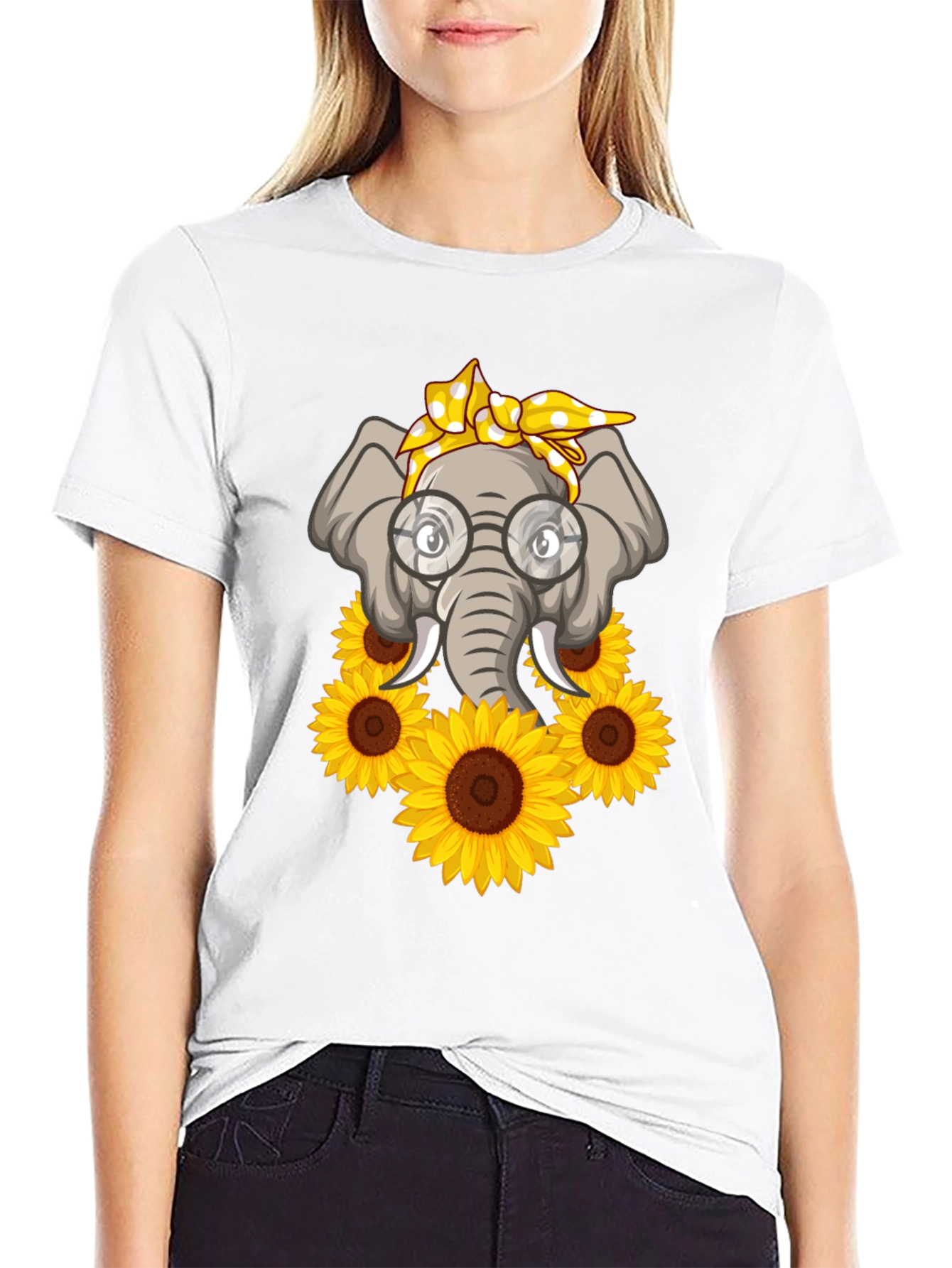Elephant Sunflower T-Shirt