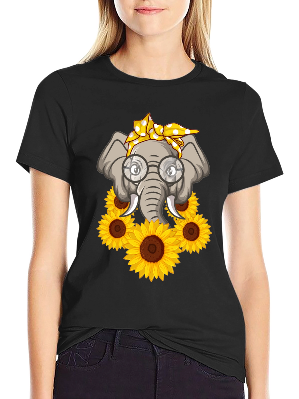 Elephant Sunflower T-Shirt