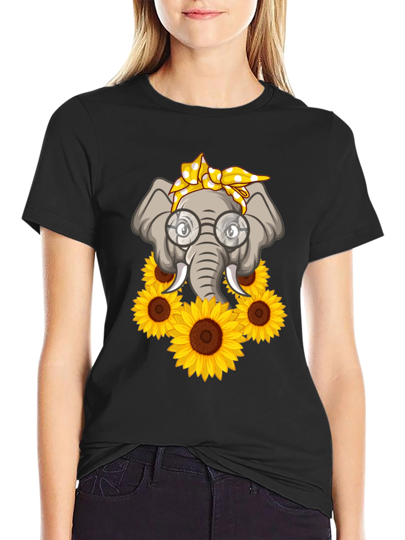 Elephant Sunflower T-Shirt