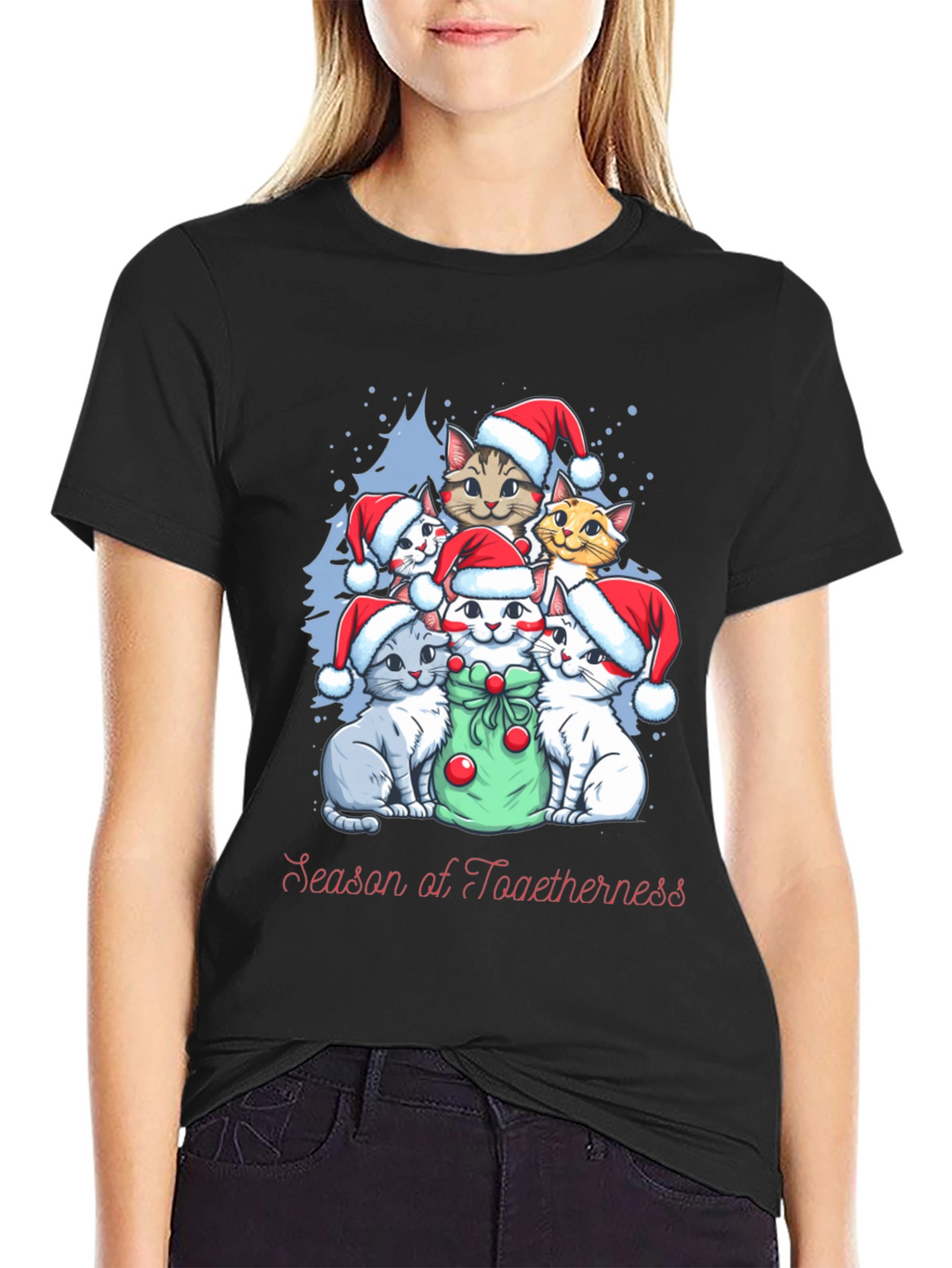 Christmas Cats T-Shirt - Season of Togetherness