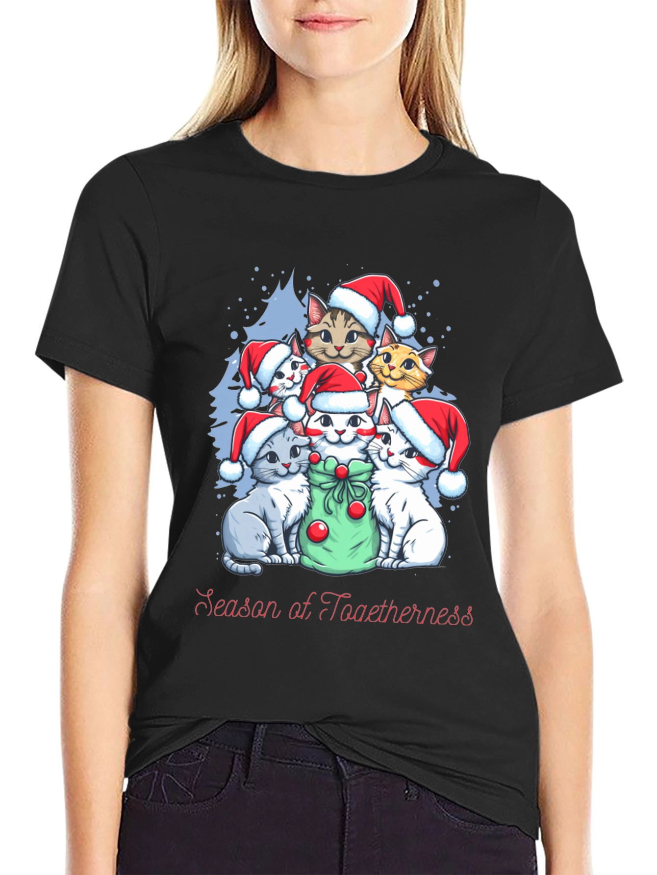 Christmas Cats T-Shirt - Season of Togetherness