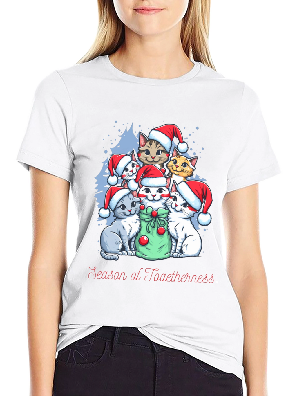 Christmas Cats T-Shirt - Season of Togetherness