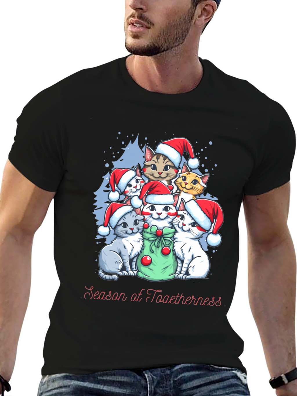 Christmas Cats T-Shirt - Season of Togetherness