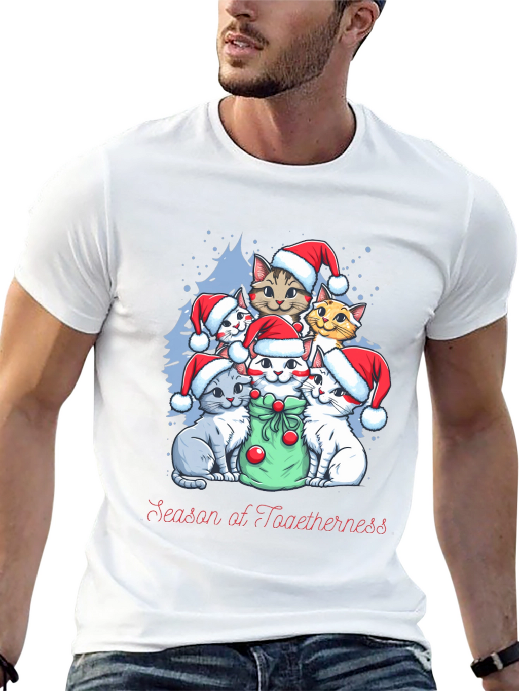 Christmas Cats T-Shirt - Season of Togetherness