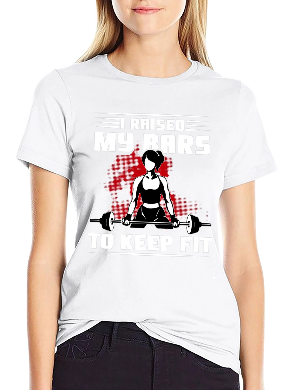 Raised My Bars To Keep Fit Black T-Shirt