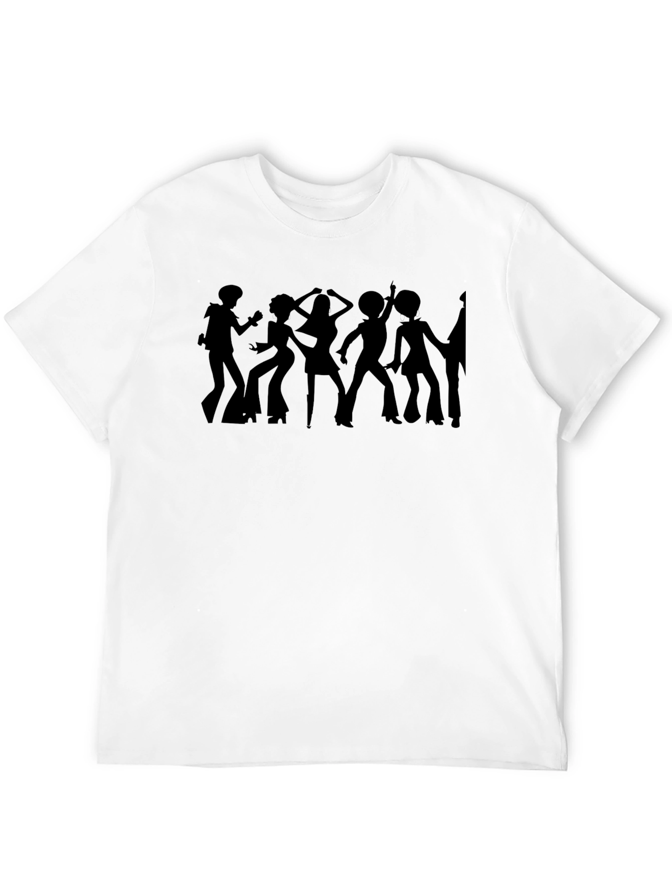 Retro Disco Silhouette Graphic T-Shirt