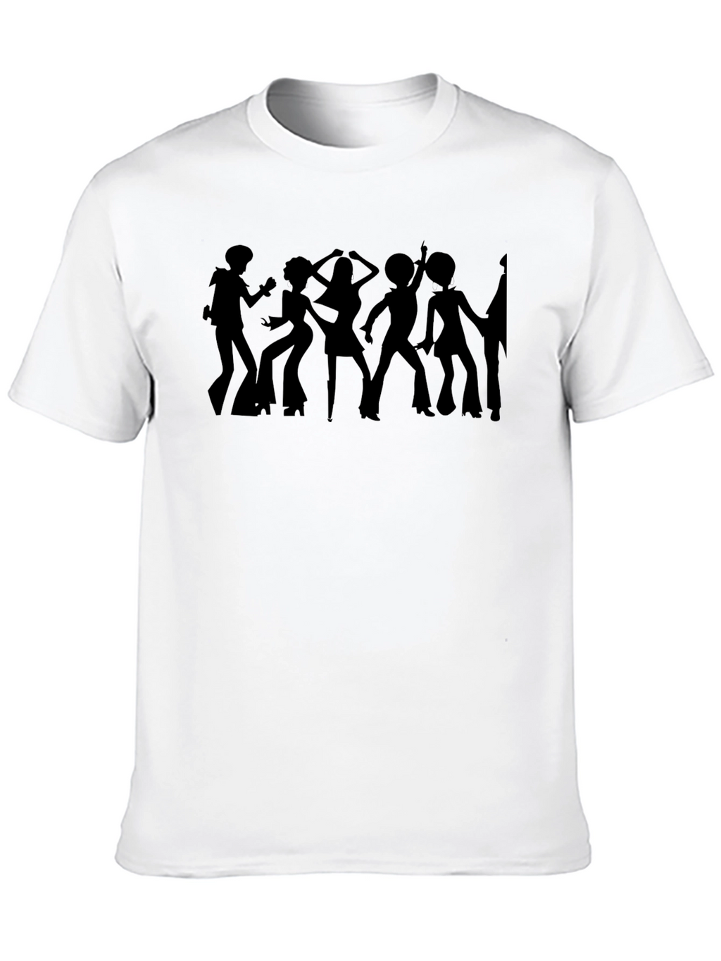 Retro Disco Silhouette Graphic T-Shirt