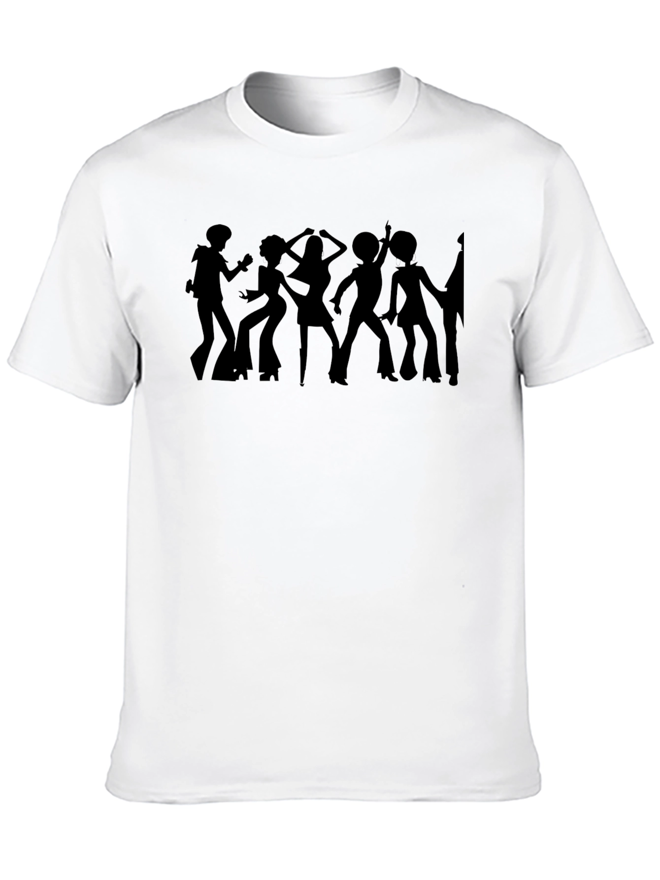 Retro Disco Silhouette Graphic T-Shirt