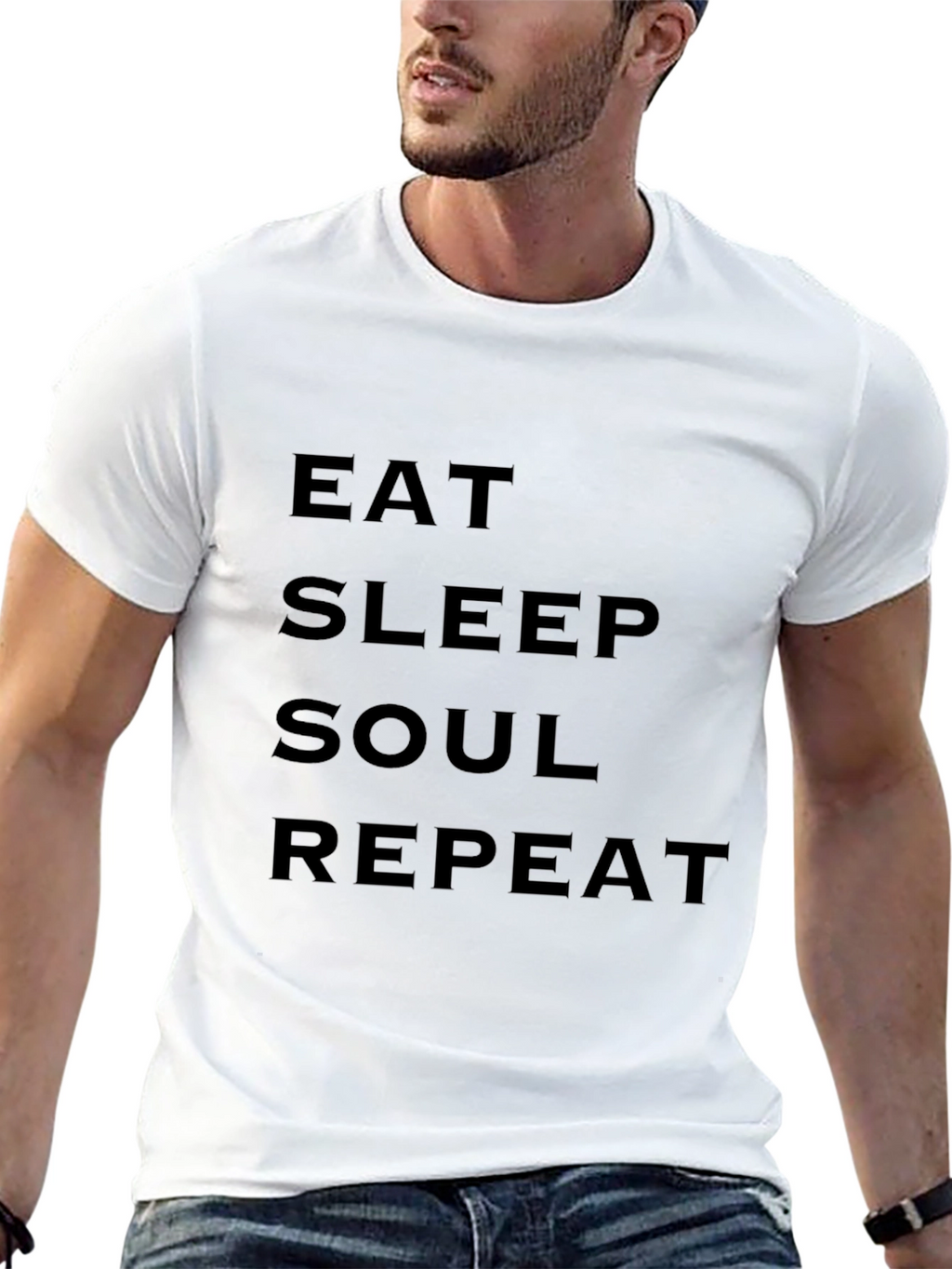Eat Sleep Soul Repeat Black T-Shirt