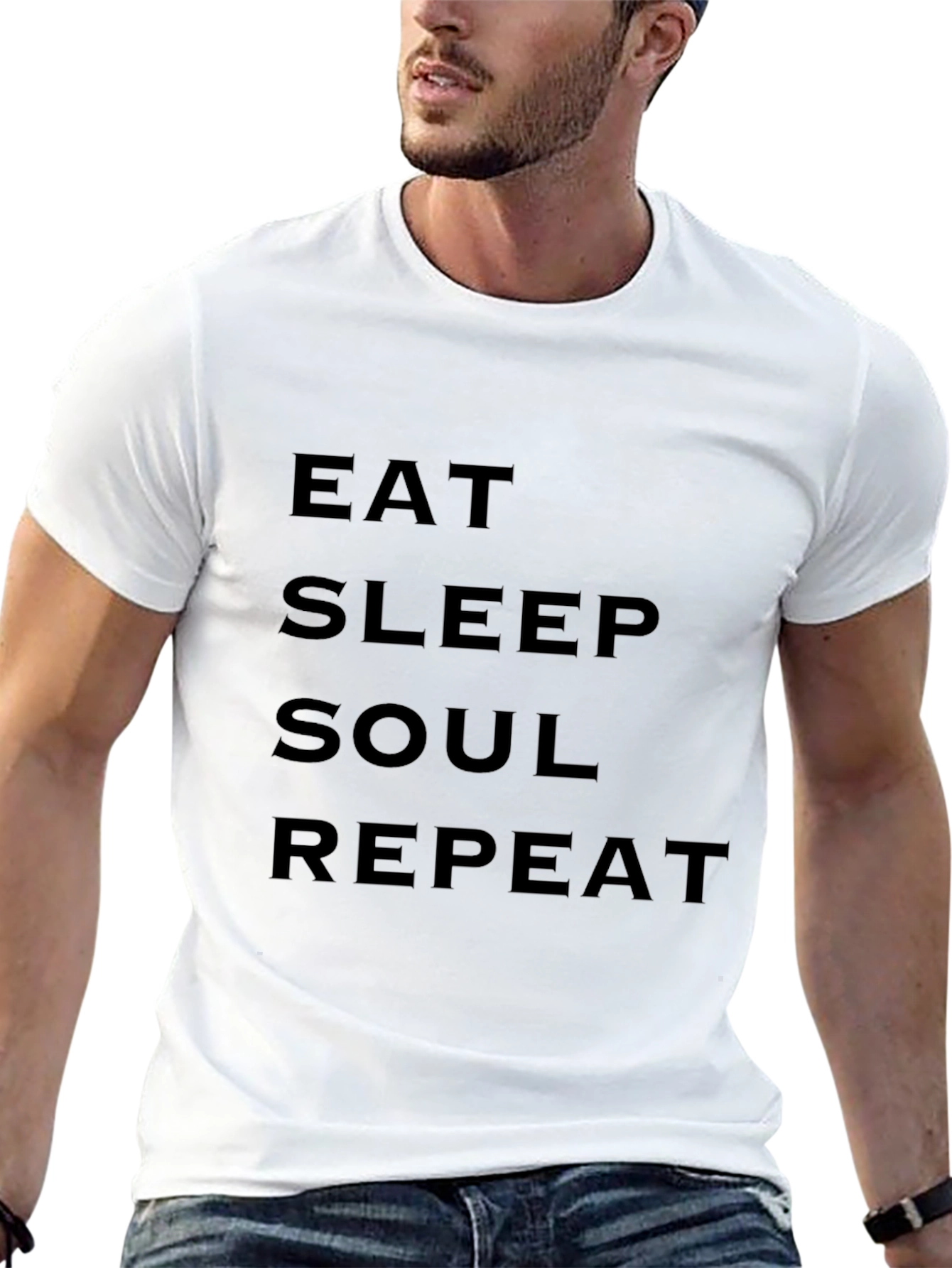 Eat Sleep Soul Repeat Black T-Shirt