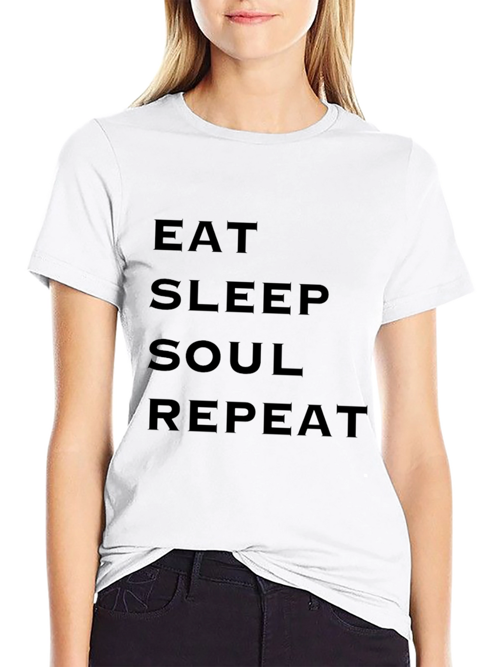 Eat Sleep Soul Repeat Black T-Shirt