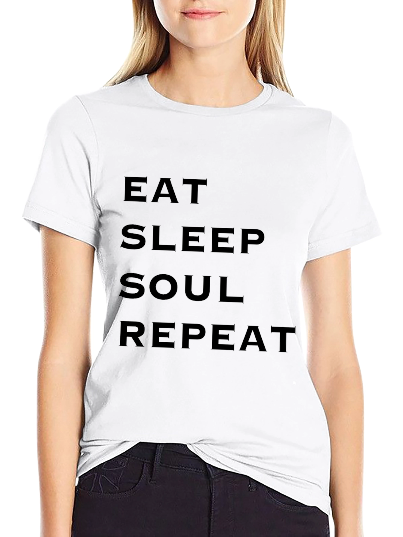 Eat Sleep Soul Repeat Black T-Shirt
