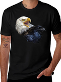Eagle and Raven Graphic T-Shirt - Bold Bird Design
