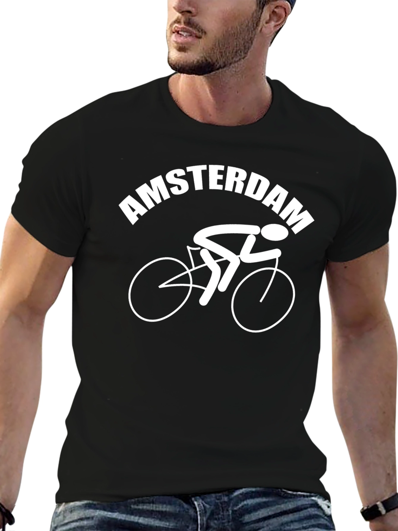 Amsterdam Cyclist Graphic T-Shirt