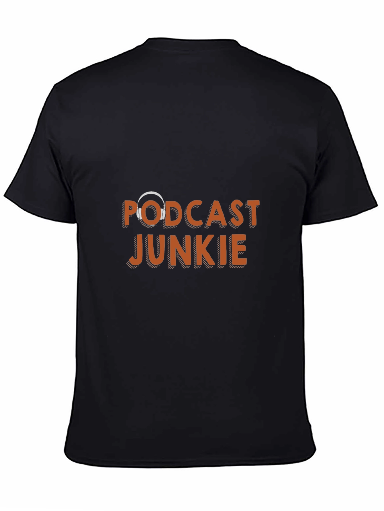 Podcast Junkie Black T-Shirt