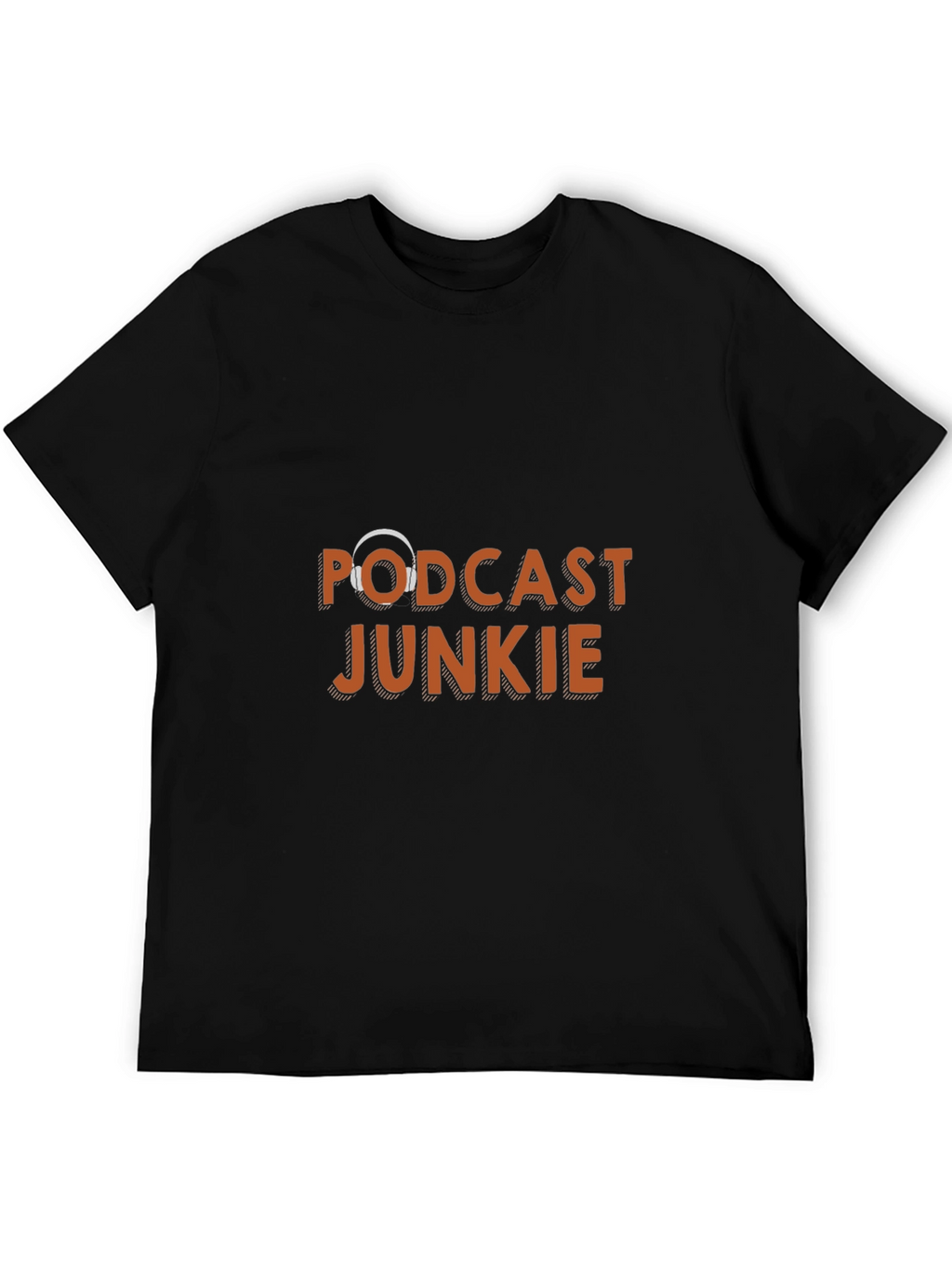 Podcast Junkie Black T-Shirt