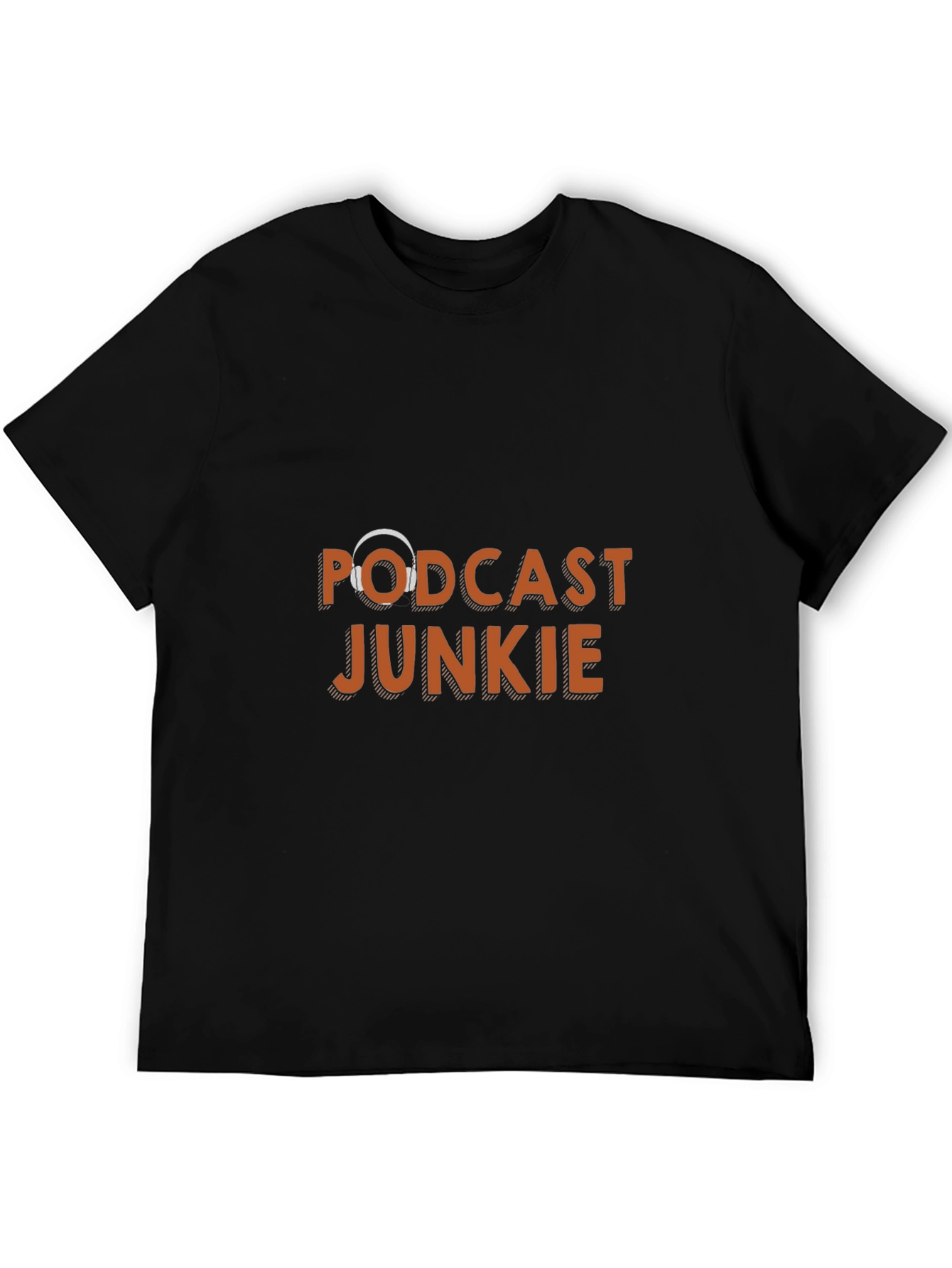 Podcast Junkie Black T-Shirt