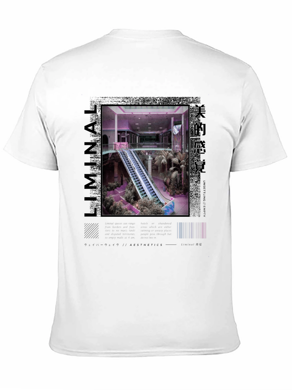 Liminal Aesthetics T-Shirt - Vaporwave Style