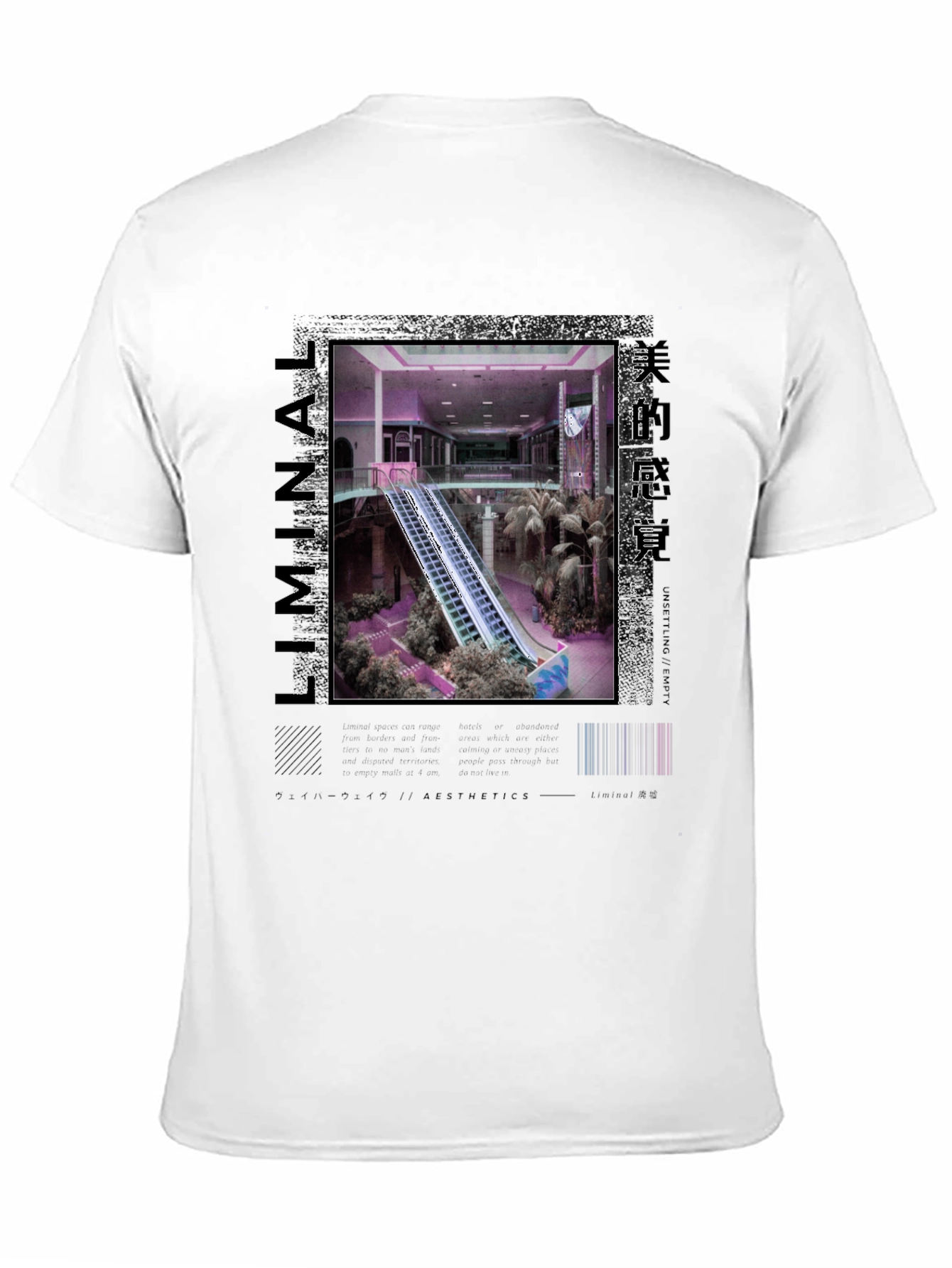 Liminal Aesthetics T-Shirt - Vaporwave Style