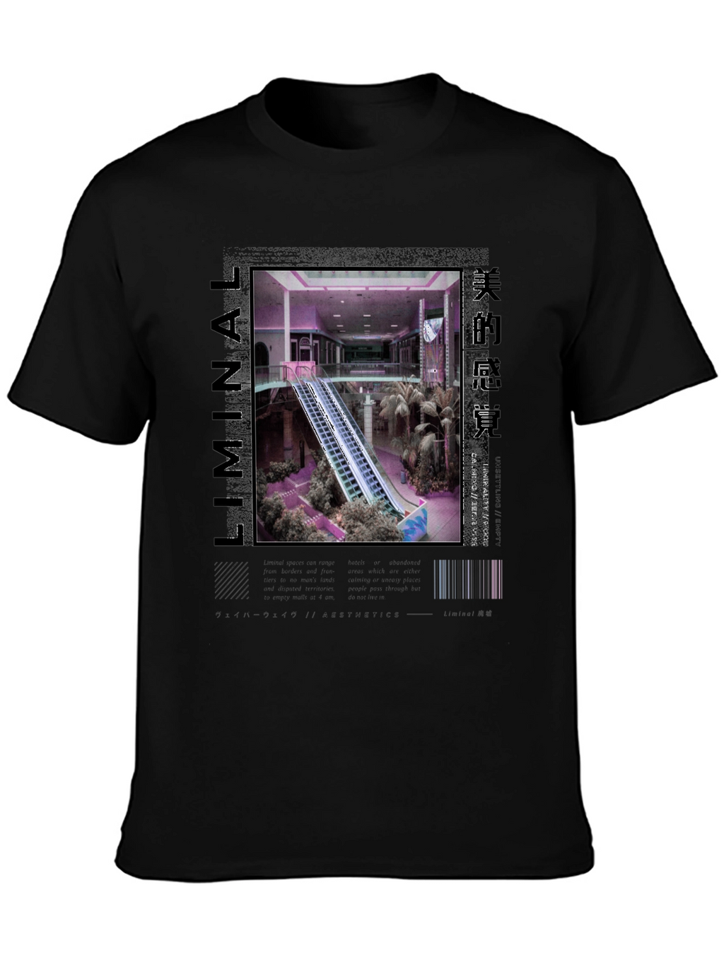 Liminal Aesthetics T-Shirt - Vaporwave Style