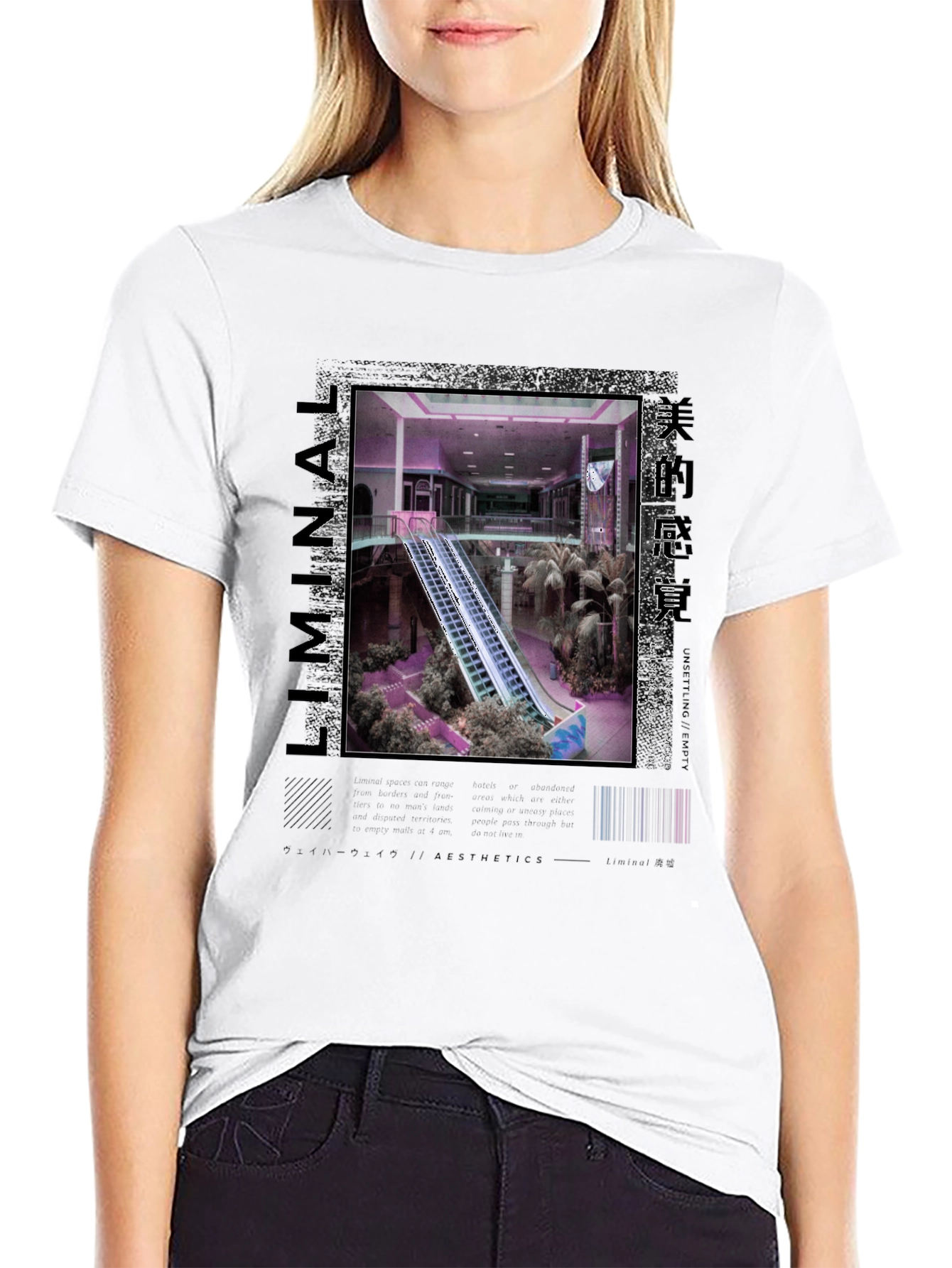 Liminal Aesthetics T-Shirt - Vaporwave Style