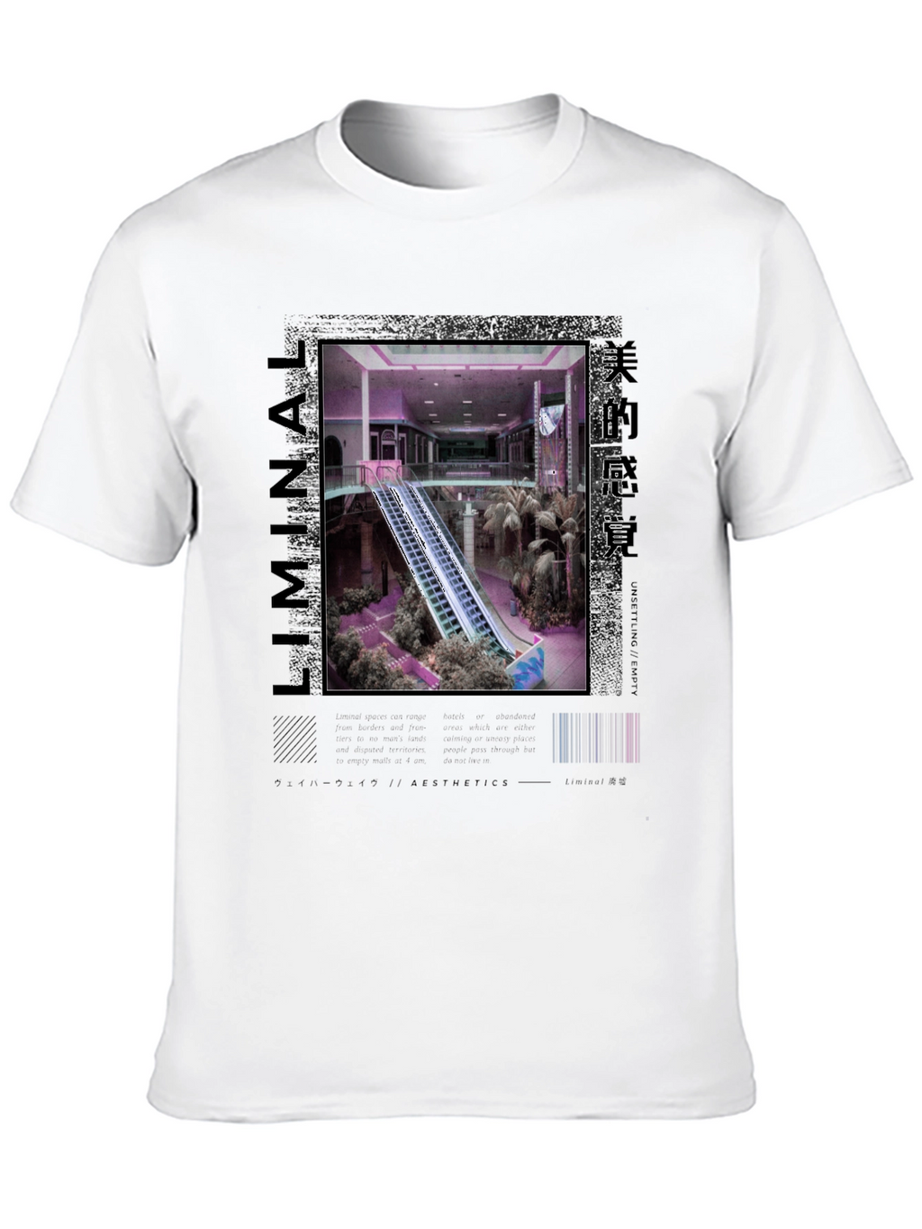 Liminal Aesthetics T-Shirt - Vaporwave Style