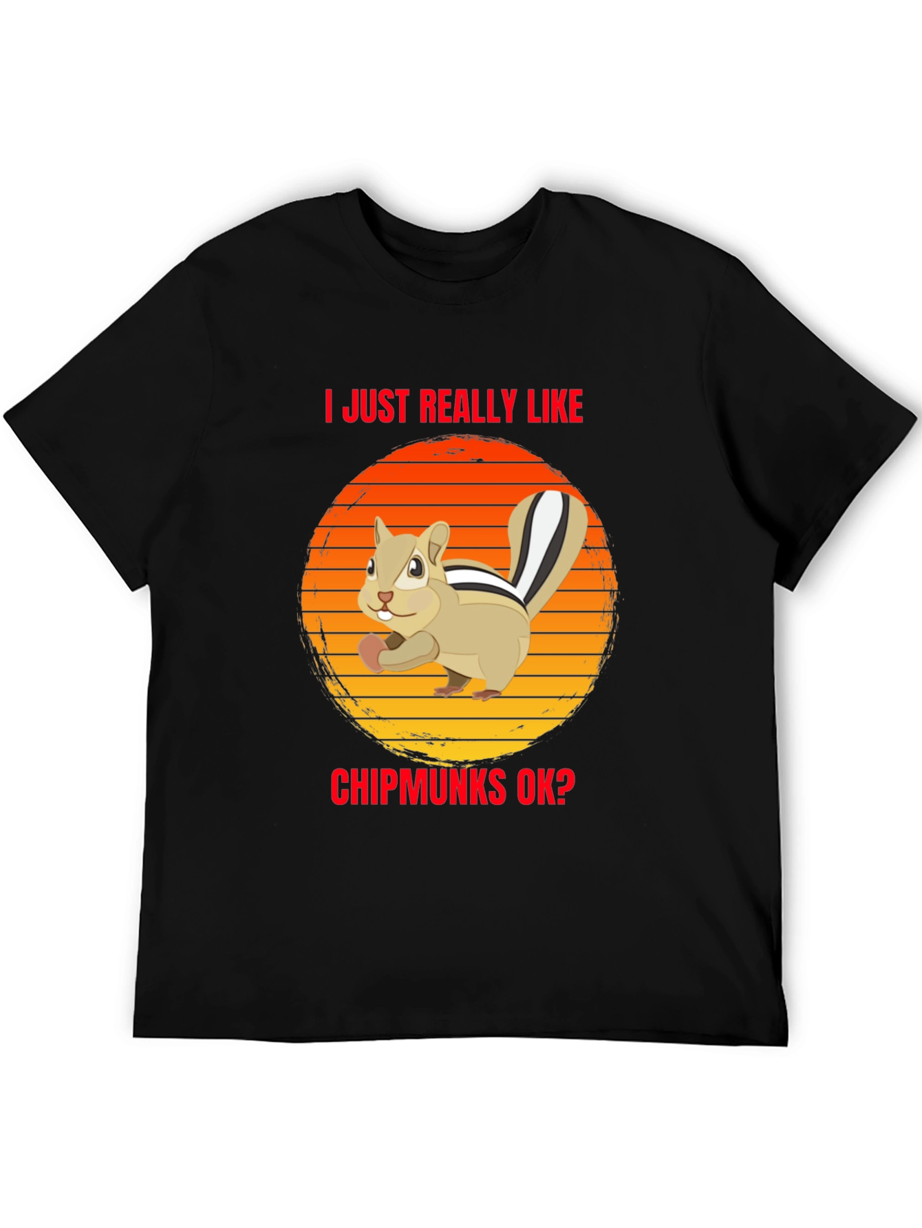 Chipmunk Lover T-Shirt - I Just Really Like Chipmunks OK?